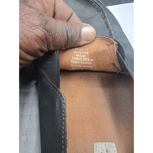 olukai mens Size 13 slip on Black main image 4